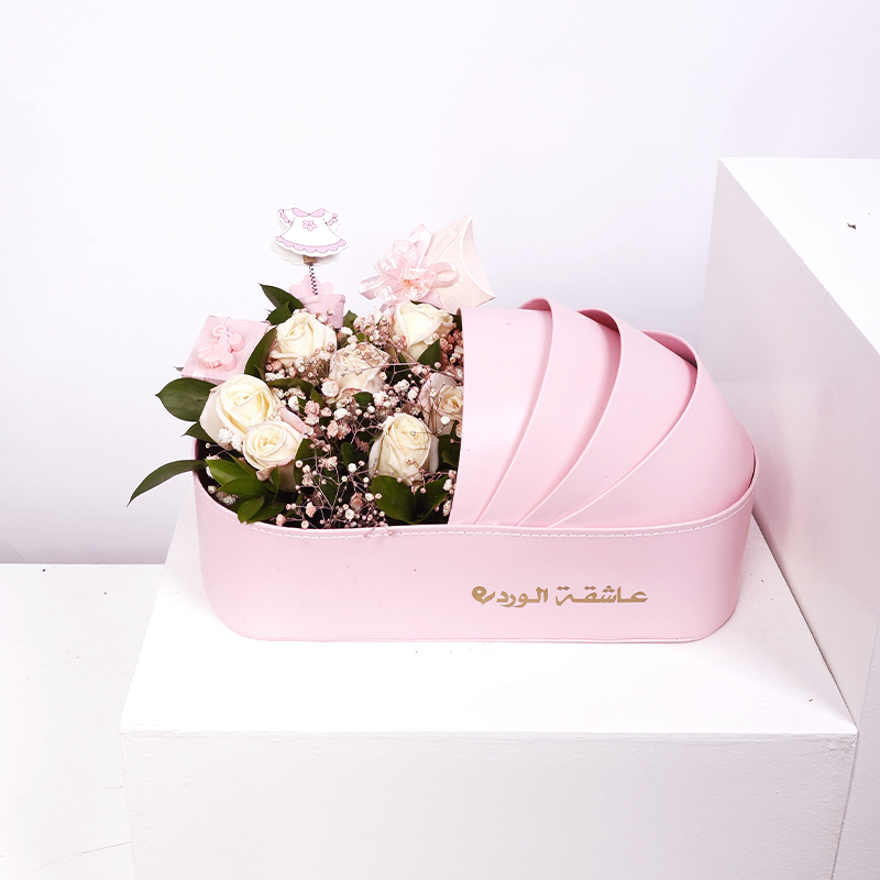 فرحة الزهرة الوردية