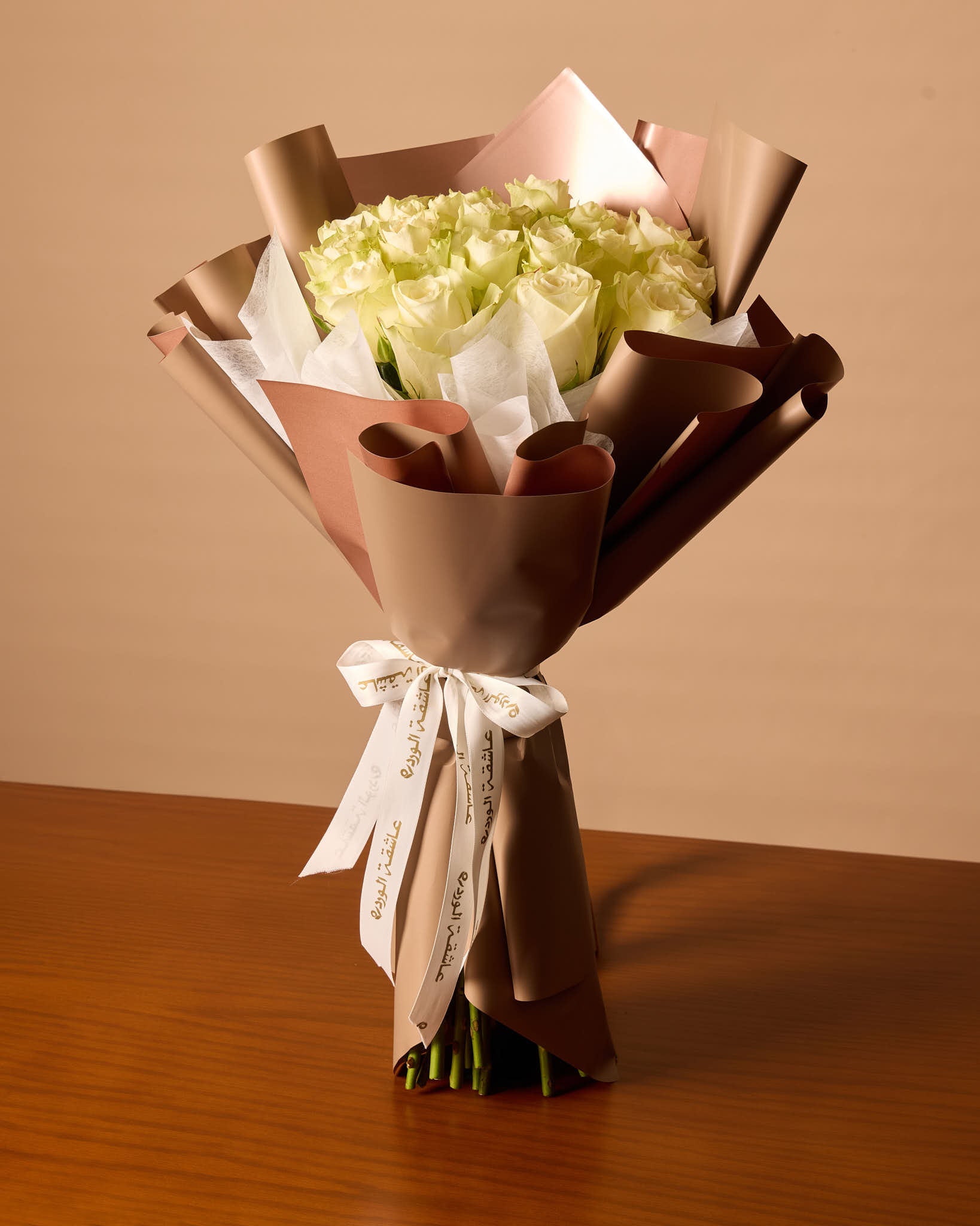 25 White Roses Bouquet
