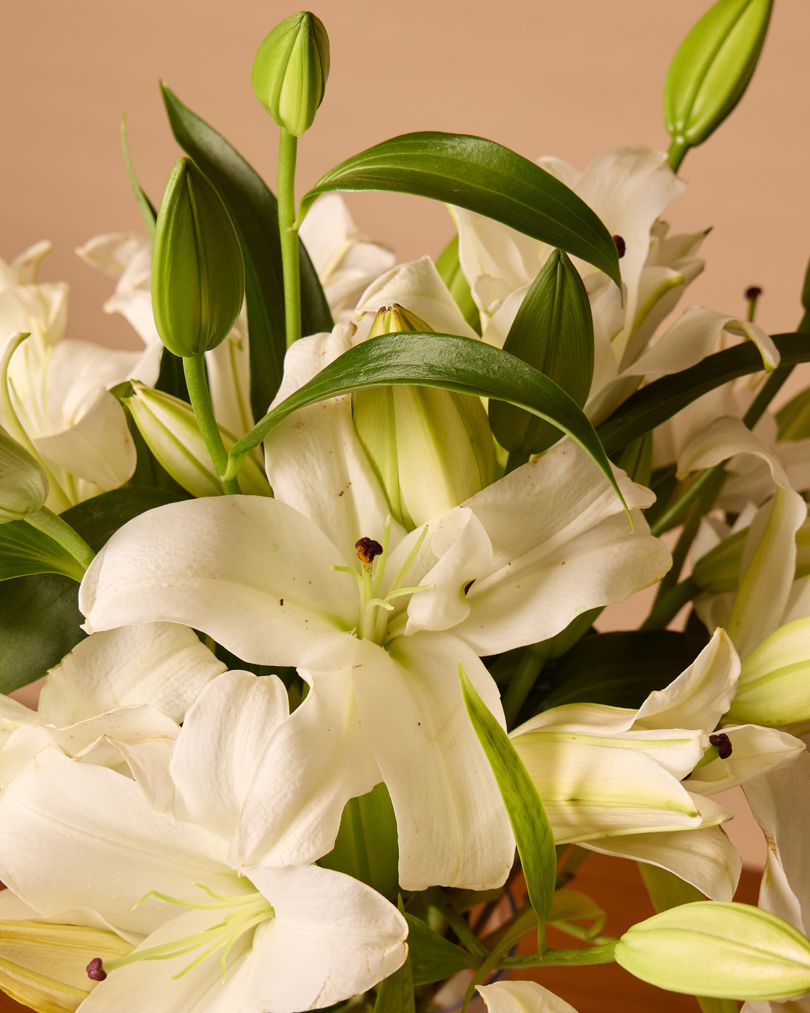 White Lilly Vase