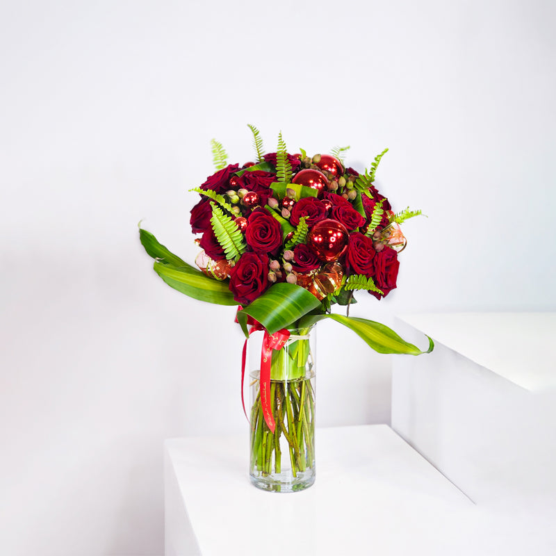 Festive Rose Vase