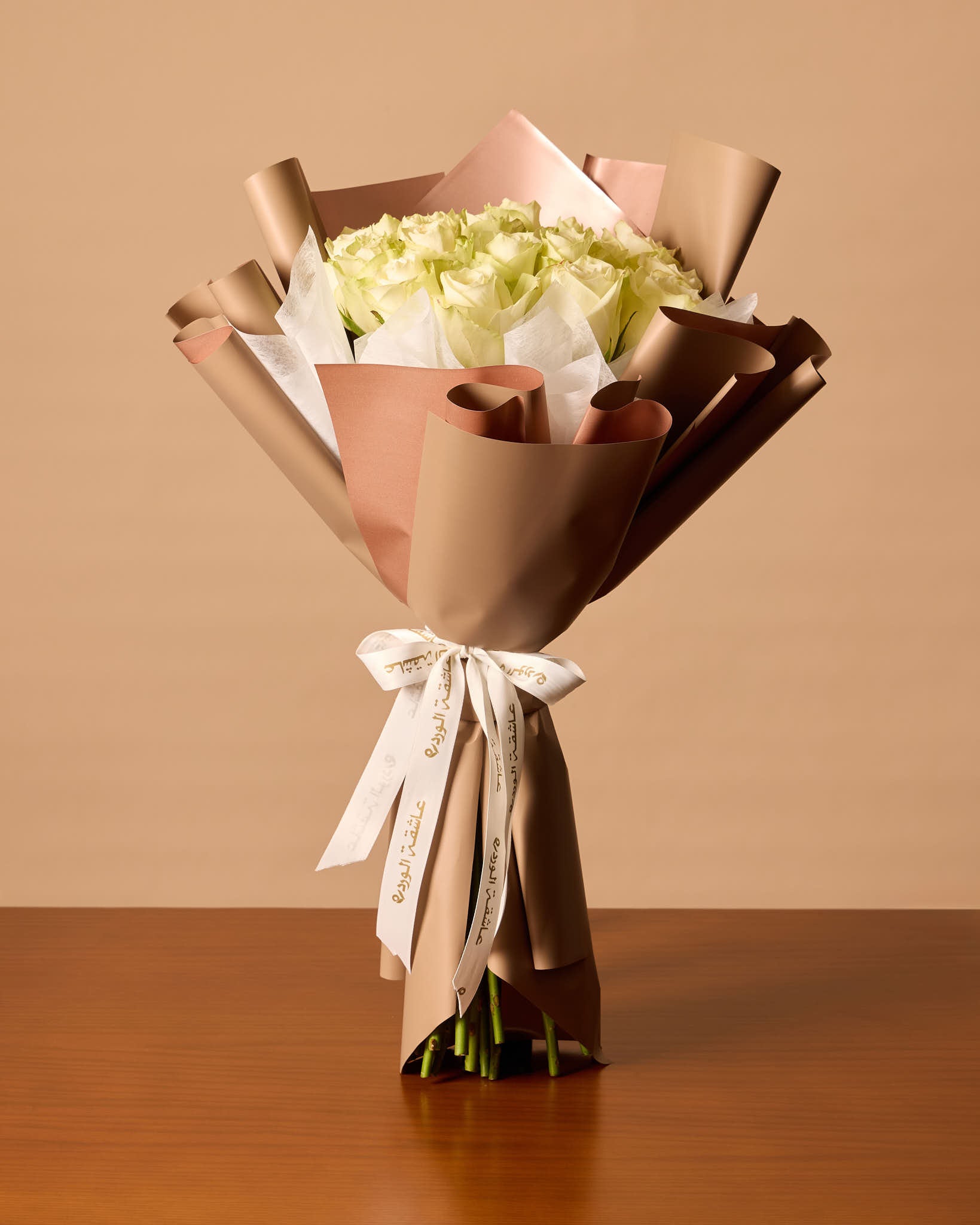 25 White Roses Bouquet