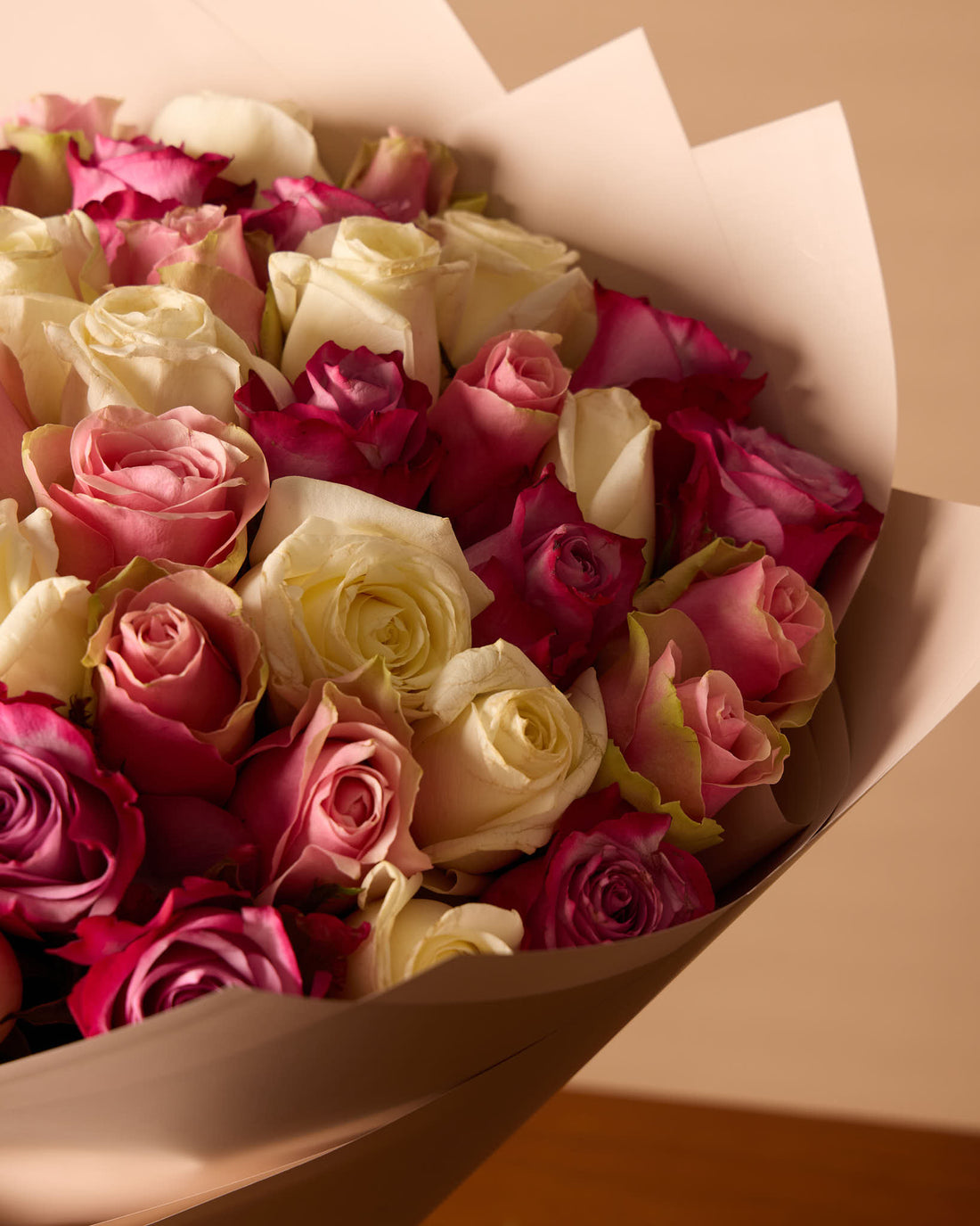 50 Pink Roses Bouquet