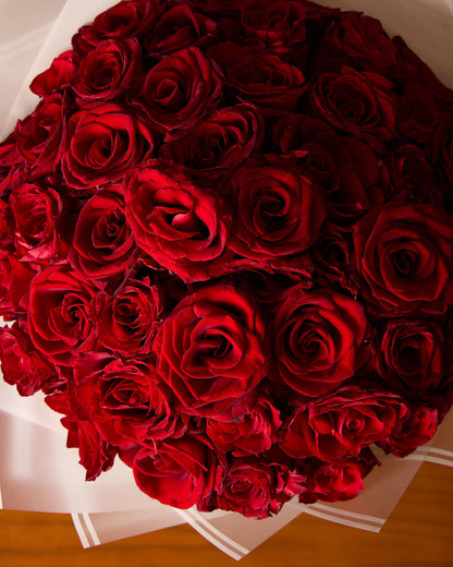 50 Red Roses Bouquet