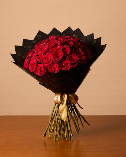 50 Red Roses Bouquet
