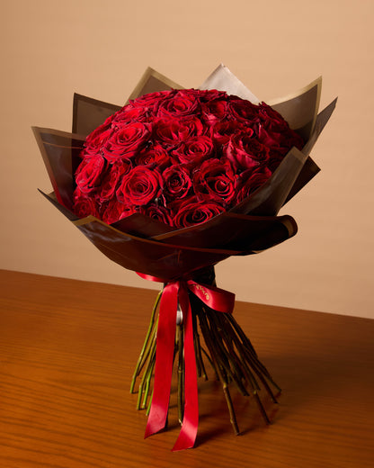 50 Red Roses Bouquet