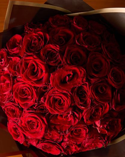 50 Red Roses Bouquet