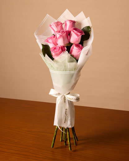 باقة من 7 ورود وردية