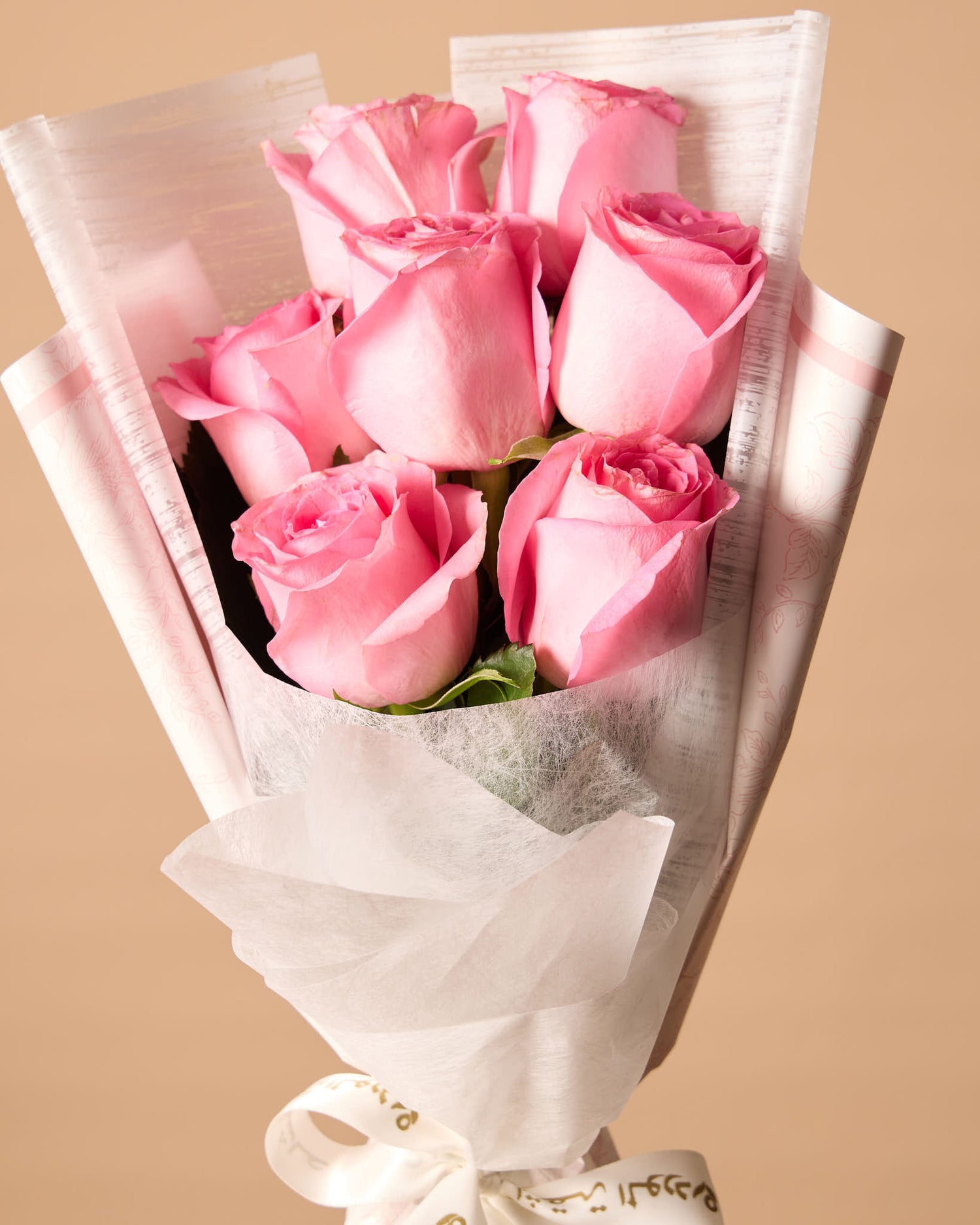 باقة من 7 ورود وردية