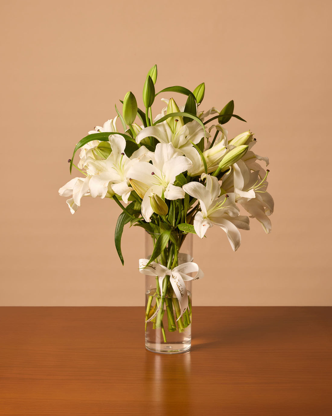 White Lilly Vase