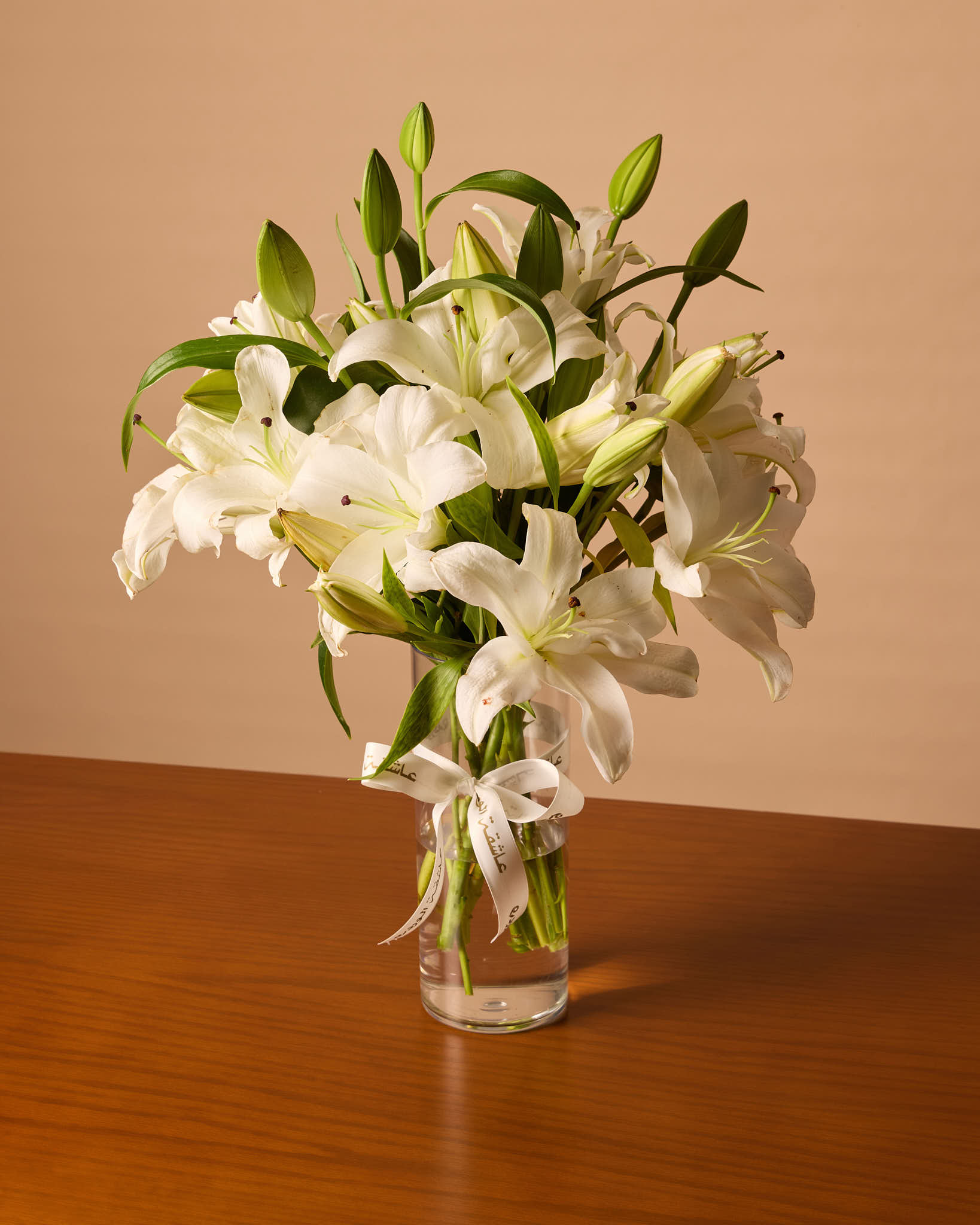White Lilly Vase